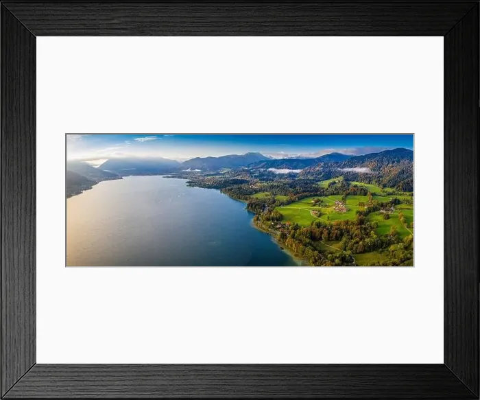 Framed Print : Tegernsee lake in the Bavarian Alps. Aerial Panorama. Spring. Germany Framed Print : Tegernsee lake in the Bavarian Alps. Aerial Panorama. Spring. Germany