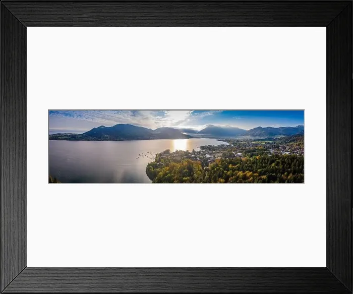 Framed Print : Tegernsee lake in the Bavarian Alps. Aerial Panorama. Spring. Germany Framed Print : Tegernsee lake in the Bavarian Alps. Aerial Panorama. Spring. Germany