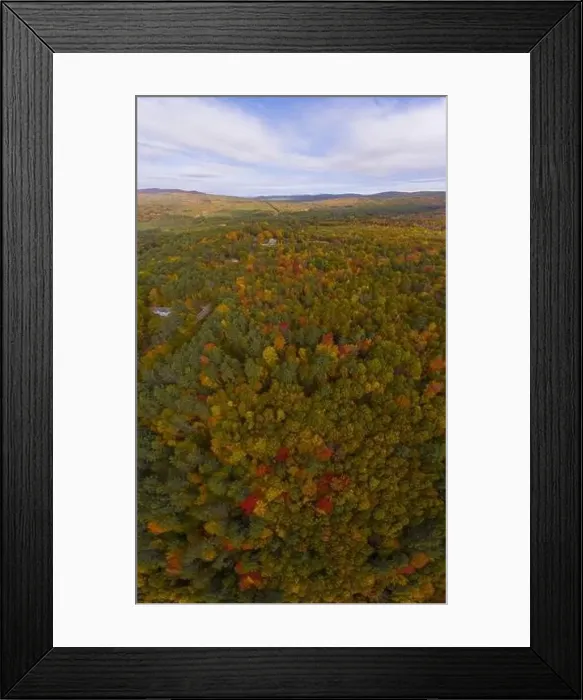 Framed Print : White Mountain National Forest aerial view with fall foliage, Town of Sanbornton, New Hampshire NH, USA Framed Print : White Mountain National Forest aerial view with fall foliage, Town of Sanbornton, New Hampshire NH, USA