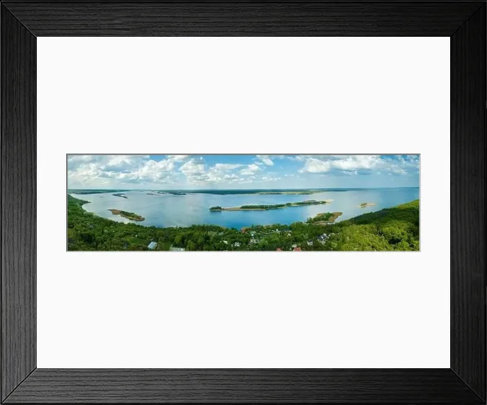 Framed Print : Aerial view from a drone to the Dnieper Framed Print : Aerial view from a drone to the Dnieper