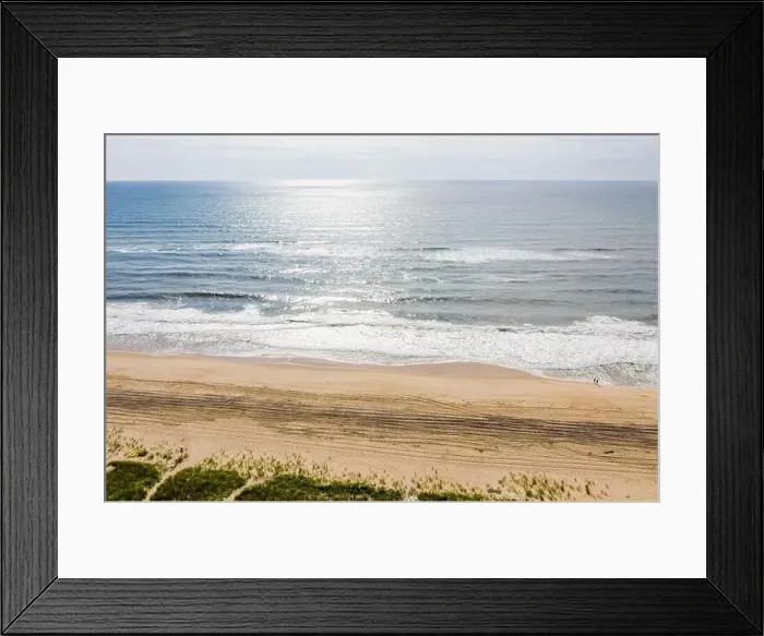 Framed Print : Aerial image of Amagansett beach and Atlantic ocean Framed Print : Aerial image of Amagansett beach and Atlantic ocean