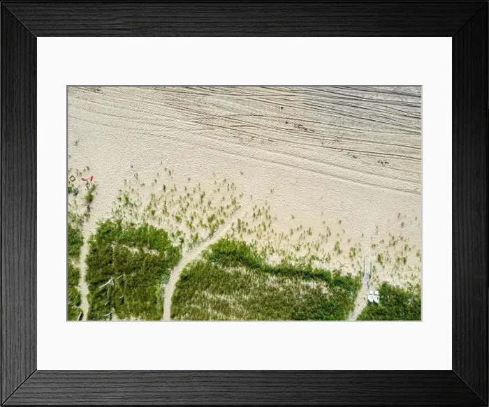 Framed Print : Aerial image of Amagansett and the beach Framed Print : Aerial image of Amagansett and the beach