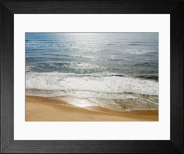 Framed Print : Aerial image of Amagansett and the ocean beach Framed Print : Aerial image of Amagansett and the ocean beach