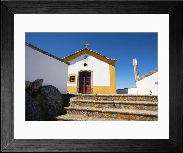 Framed Print : Ermida da Nossa Senhora da Penha in Serra de Sao Mamede mountain in Castelo de Vide, Portugal Framed Print : Ermida da Nossa Senhora da Penha in Serra de Sao Mamede mountain in Castelo de Vide, Portugal