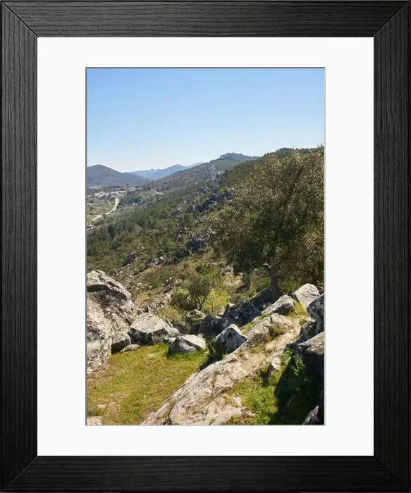 Framed Print : Serra de Sao Mamede mountains in Castelo de Vide, Portugal Framed Print : Serra de Sao Mamede mountains in Castelo de Vide, Portugal