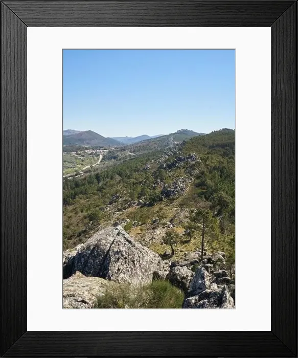 Framed Print : Serra de Sao Mamede mountains in Castelo de Vide, Portugal Framed Print : Serra de Sao Mamede mountains in Castelo de Vide, Portugal