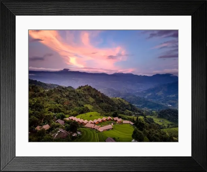 Framed Print : Hoang Su Phi Lodge, Vietnam-September 9 Framed Print : Hoang Su Phi Lodge, Vietnam-September 9