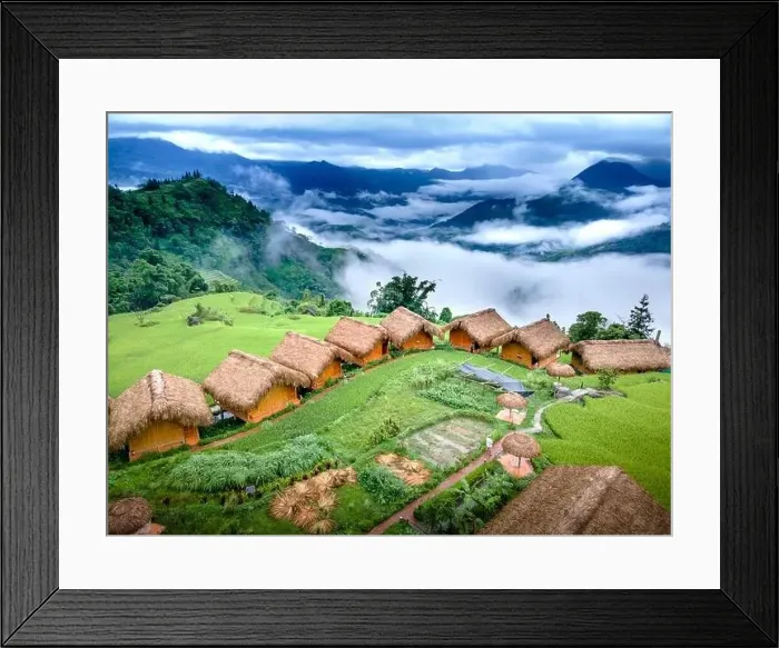 Framed Print : Hoang Su Phi Lodge, Vietnam-September 10 Framed Print : Hoang Su Phi Lodge, Vietnam-September 10