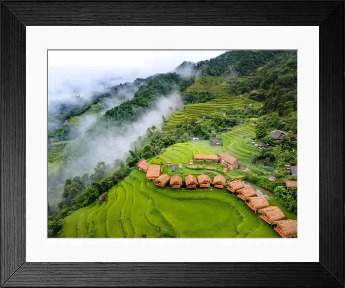 Framed Print : Hoang Su Phi Lodge, Vietnam-September 10 Framed Print : Hoang Su Phi Lodge, Vietnam-September 10