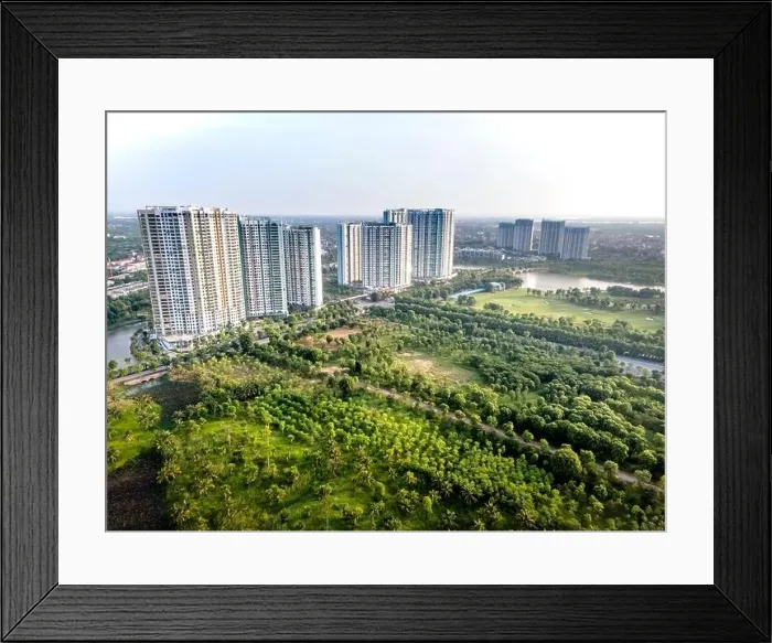 Framed Print : Eco-Park Ecological Urban Residential Area Framed Print : Eco-Park Ecological Urban Residential Area