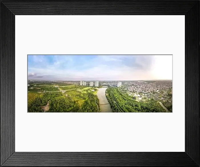 Framed Print : Eco-Park Ecological Urban Residential Area Framed Print : Eco-Park Ecological Urban Residential Area