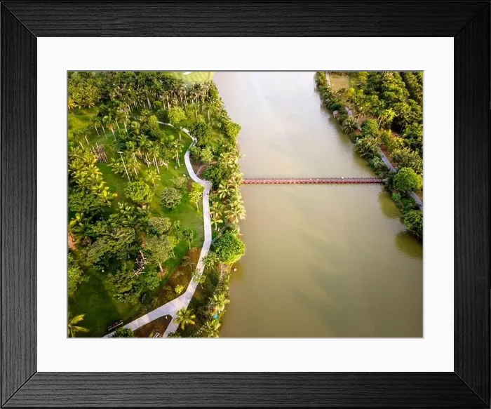 Framed Print : Eco-Park Ecological Urban Residential Area Framed Print : Eco-Park Ecological Urban Residential Area