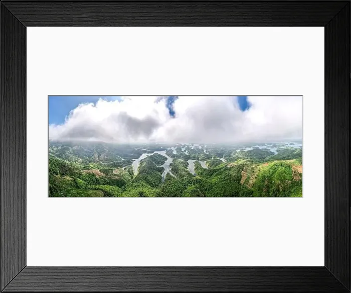 Framed Print : Ta Dung Lake viewed from above Framed Print : Ta Dung Lake viewed from above