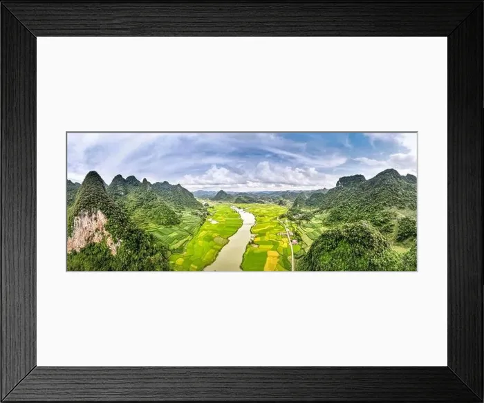 Framed Print : Rice and rice field at Phong Nam village in Trung Khanh Framed Print : Rice and rice field at Phong Nam village in Trung Khanh