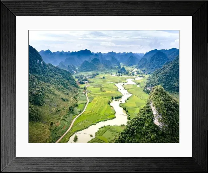 Framed Print : Rice and rice field at Phong Nam village in Trung Khanh Framed Print : Rice and rice field at Phong Nam village in Trung Khanh