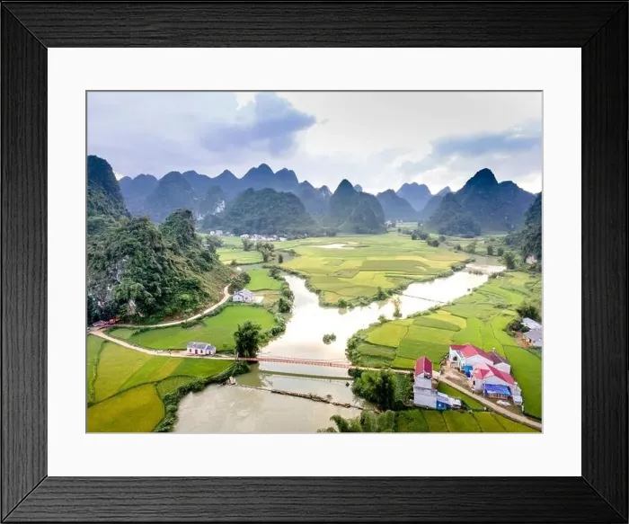 Framed Print : Rice and rice field at Phong Nam village in Trung Khanh Framed Print : Rice and rice field at Phong Nam village in Trung Khanh