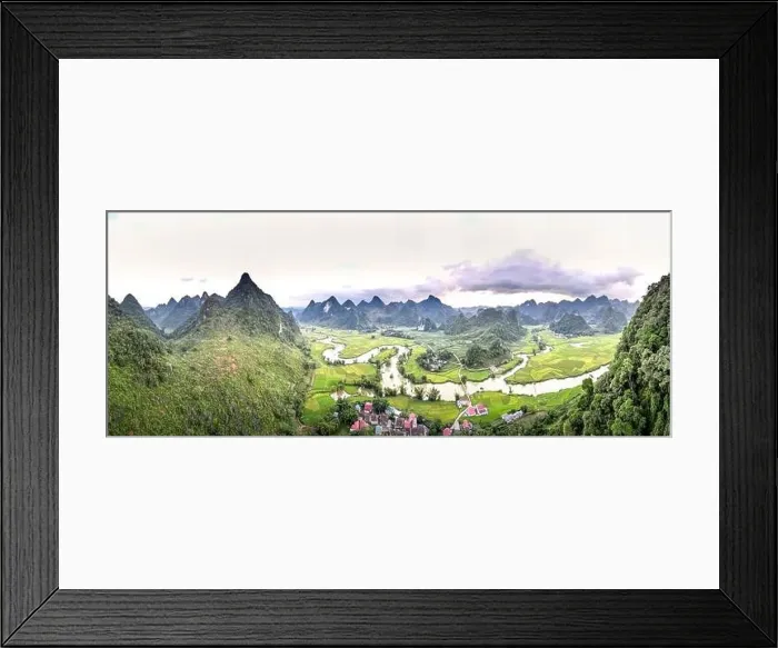 Framed Print : Rice and rice field at Phong Nam village in Trung Khanh Framed Print : Rice and rice field at Phong Nam village in Trung Khanh