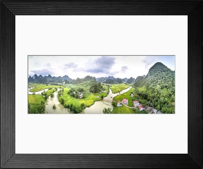 Framed Print : Rice and rice field at Phong Nam village in Trung Khanh Framed Print : Rice and rice field at Phong Nam village in Trung Khanh