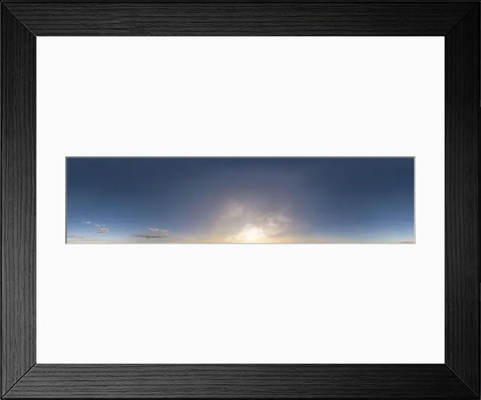 Framed Print : Seamless clear blue sky hdri panorama 360 degrees angle view with zenith without clouds for use in 3d graphics as sky Framed Print : Seamless clear blue sky hdri panorama 360 degrees angle view with zenith without clouds for use in 3d graphics as sky