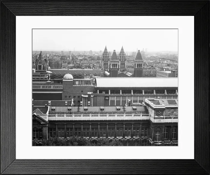 Framed Print : Urban landscape, London, England, 1971 Framed Print : Urban landscape, London, England, 1971