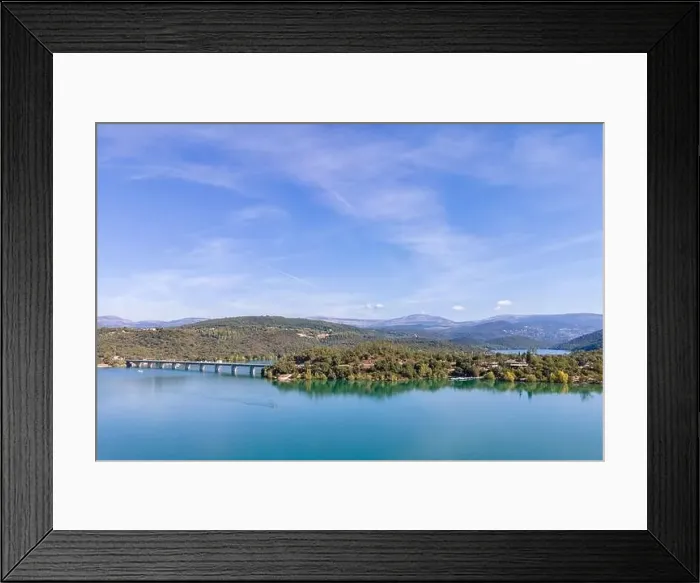 Framed Print : Saint-Cassien Lake - Var, France Framed Print : Saint-Cassien Lake - Var, France