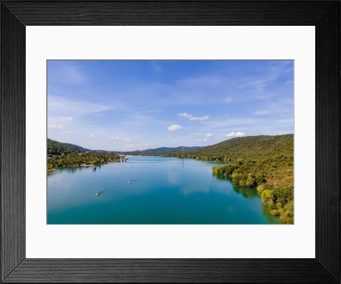 Framed Print : Saint-Cassien Lake - Var, France Framed Print : Saint-Cassien Lake - Var, France
