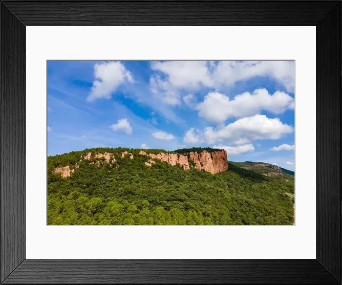 Framed Print : Cliffs over Bagnols-en-Foret, in Massif des Maures, Var, France Framed Print : Cliffs over Bagnols-en-Foret, in Massif des Maures, Var, France