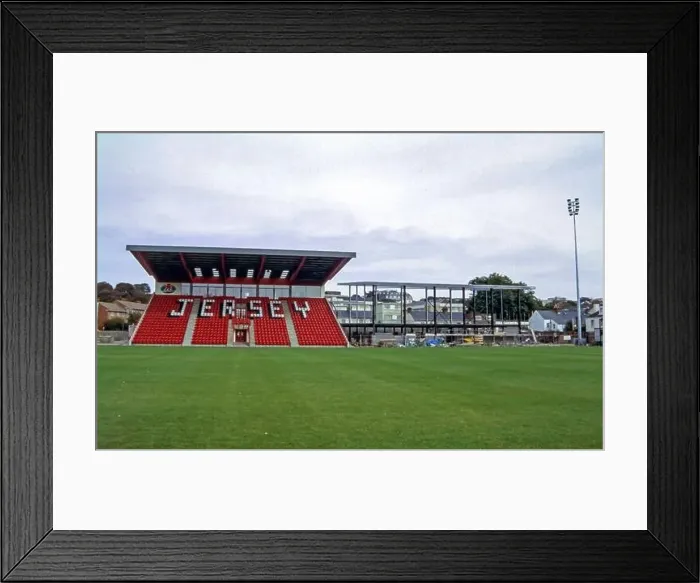 Framed Print : Springfield Stadium, JERSEY Framed Print : Springfield Stadium, JERSEY