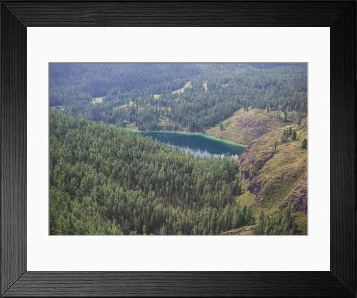 Framed Print : Geyser lake with thermal springs Framed Print : Geyser lake with thermal springs