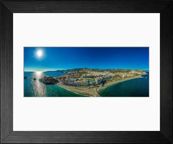 Framed Print : Aerial view of is a centuries-old Arab fort San Miguel Castle Framed Print : Aerial view of is a centuries-old Arab fort San Miguel Castle