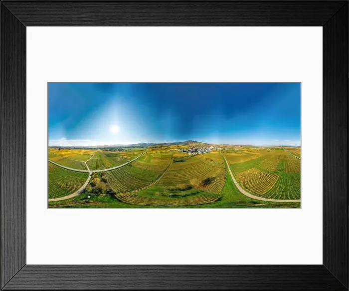 Framed Print : View above a multi-colored valley in the Vosges Framed Print : View above a multi-colored valley in the Vosges
