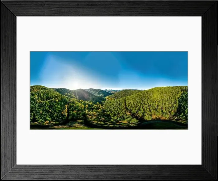 Framed Print : View above a multi-colored valley in the Vosges Framed Print : View above a multi-colored valley in the Vosges