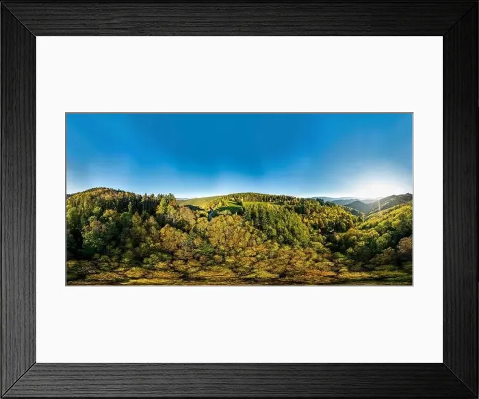 Framed Print : View above a multi-colored valley in the Vosges Framed Print : View above a multi-colored valley in the Vosges