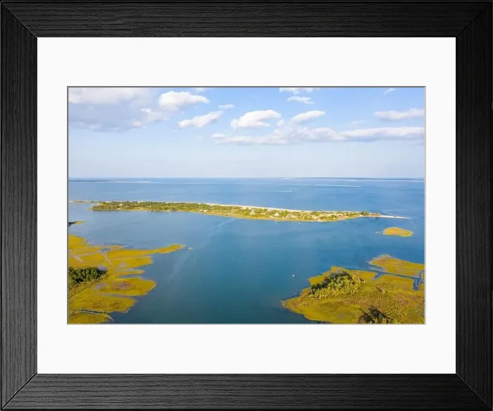 Framed Print : Aerial view of Girard Drive and surrounding area, East Hampton, NY Framed Print : Aerial view of Girard Drive and surrounding area, East Hampton, NY