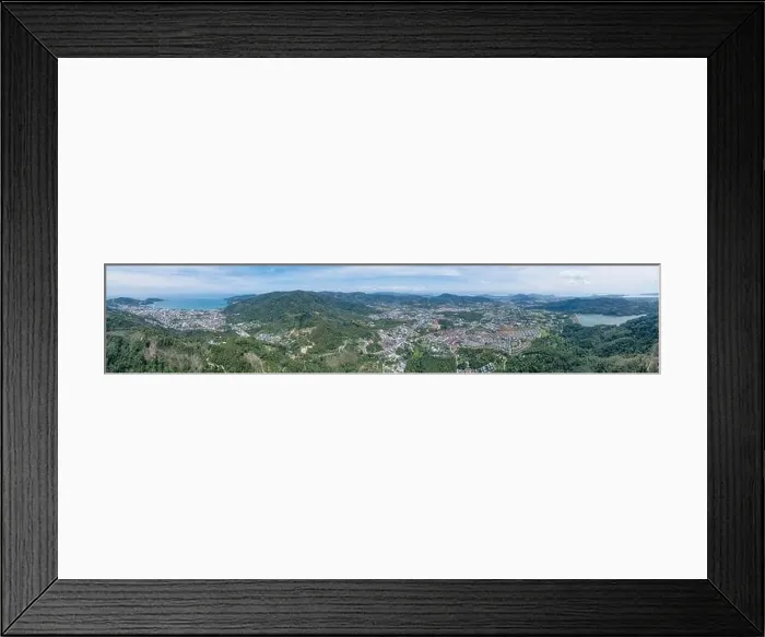 Framed Print : Amazing landscape of Panorama landscape Patong city Framed Print : Amazing landscape of Panorama landscape Patong city