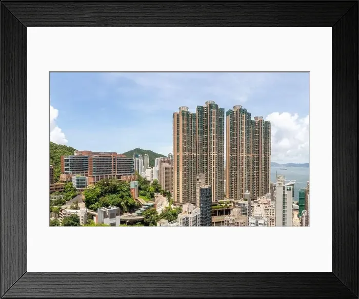 Framed Print : city scape of buildings around Sai Ying Pun, Hong Kong Island Framed Print : city scape of buildings around Sai Ying Pun, Hong Kong Island