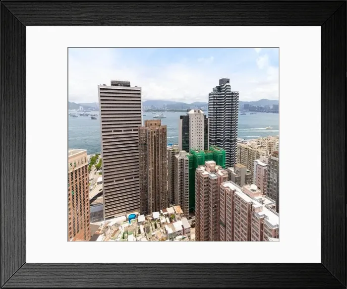 Framed Print : city scape of buildings around Sai Ying Pun, Hong Kong Island Framed Print : city scape of buildings around Sai Ying Pun, Hong Kong Island