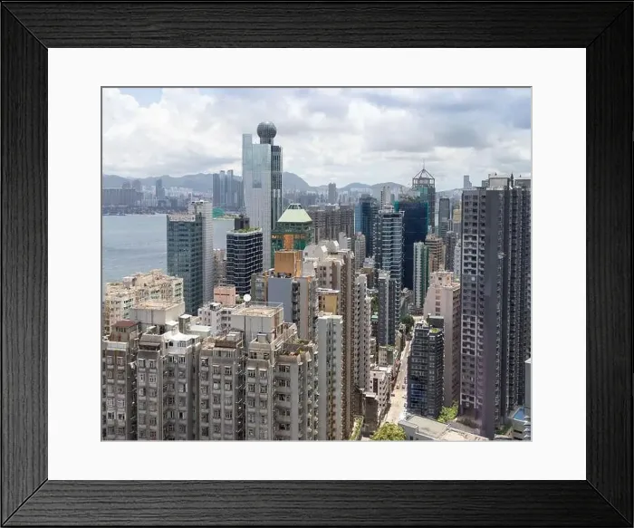 Framed Print : city scape of buildings around Sai Ying Pun, Hong Kong Island Framed Print : city scape of buildings around Sai Ying Pun, Hong Kong Island