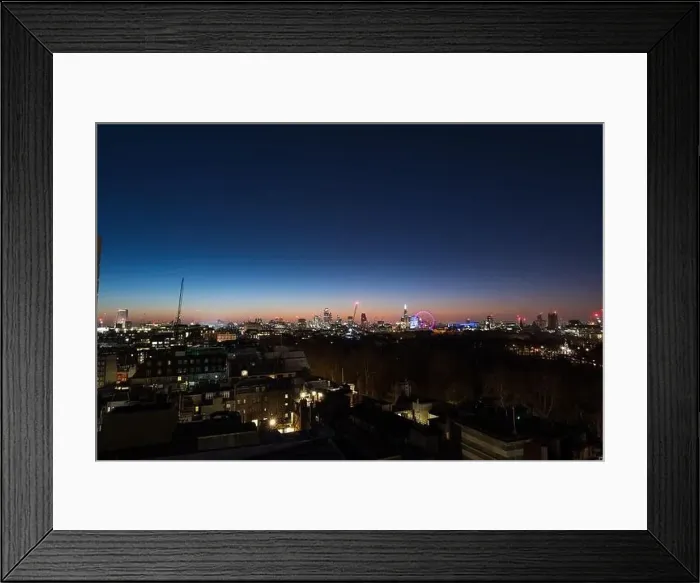Framed Print : Stunning London city sunrise aerial view Framed Print : Stunning London city sunrise aerial view