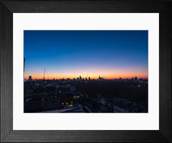 Framed Print : Stunning London city sunrise aerial view Framed Print : Stunning London city sunrise aerial view