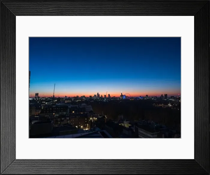Framed Print : Stunning London city sunrise aerial view Framed Print : Stunning London city sunrise aerial view