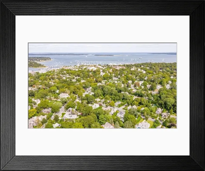 Framed Print : aerial view of Sag Harbor, NY Framed Print : aerial view of Sag Harbor, NY