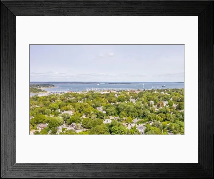 Framed Print : aerial view of Sag Harbor, NY Framed Print : aerial view of Sag Harbor, NY