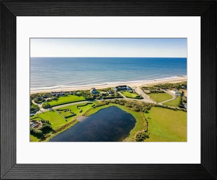 Framed Print : Aerial image of Georgica Beach and immediate surrounding area, East Hampton, NY Framed Print : Aerial image of Georgica Beach and immediate surrounding area, East Hampton, NY