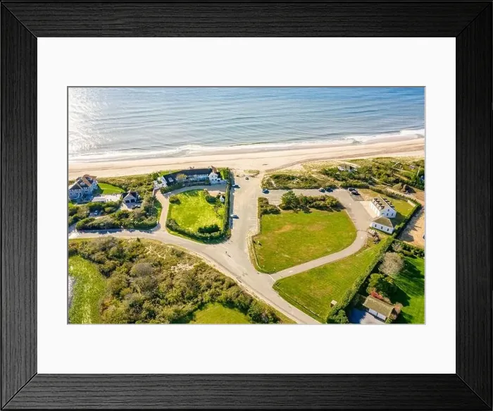 Framed Print : Aerial image of Georgica Beach and immediate surrounding area, East Hampton, NY Framed Print : Aerial image of Georgica Beach and immediate surrounding area, East Hampton, NY