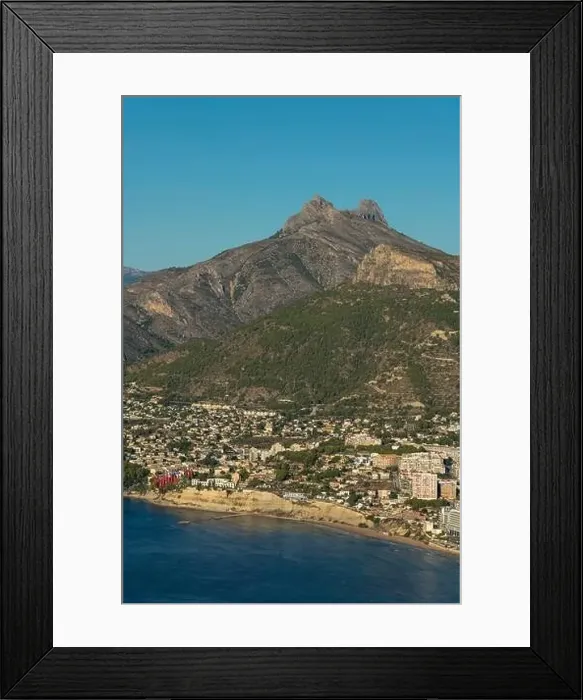 Framed Print : Olta mountain and Bernia mountain, Calpe, Costa Blanca, Alicante province, Spain Framed Print : Olta mountain and Bernia mountain, Calpe, Costa Blanca, Alicante province, Spain