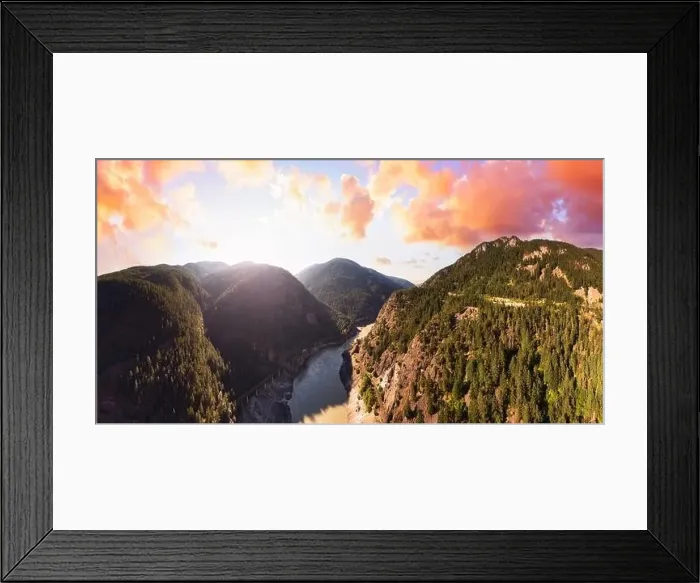 Framed Print : Canadian Aerial Nature View Framed Print : Canadian Aerial Nature View