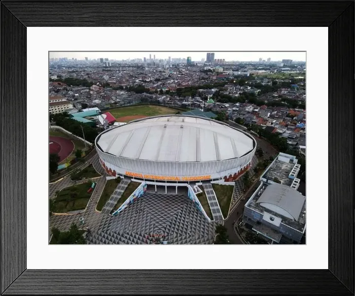 Framed Print : Jakarta. Indonesia. November 20 2020 : Aerial View Framed Print : Jakarta. Indonesia. November 20 2020 : Aerial View