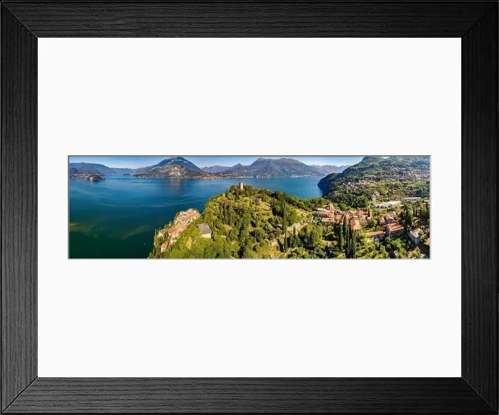 Framed Print : Vezio Castle, Varenna, Lake Como (IT), Aerial view Framed Print : Vezio Castle, Varenna, Lake Como (IT), Aerial view