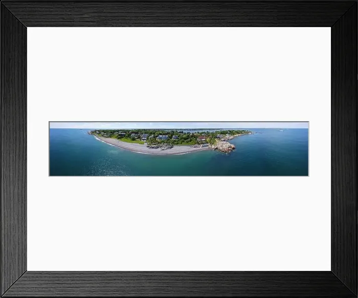 Framed Print : Castle Rock and beach park aerial view, Marblehead, Massachusetts MA, USA Framed Print : Castle Rock and beach park aerial view, Marblehead, Massachusetts MA, USA